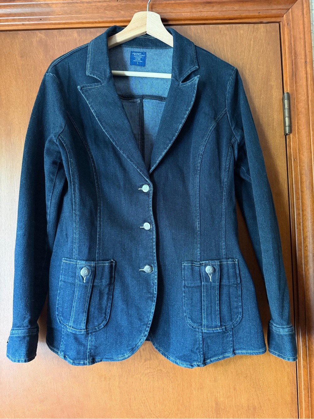 Jockey Dark Blue Denim Blazer Jacket